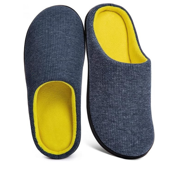 Non Slip Rubber Sole Memory Foam House Slippers