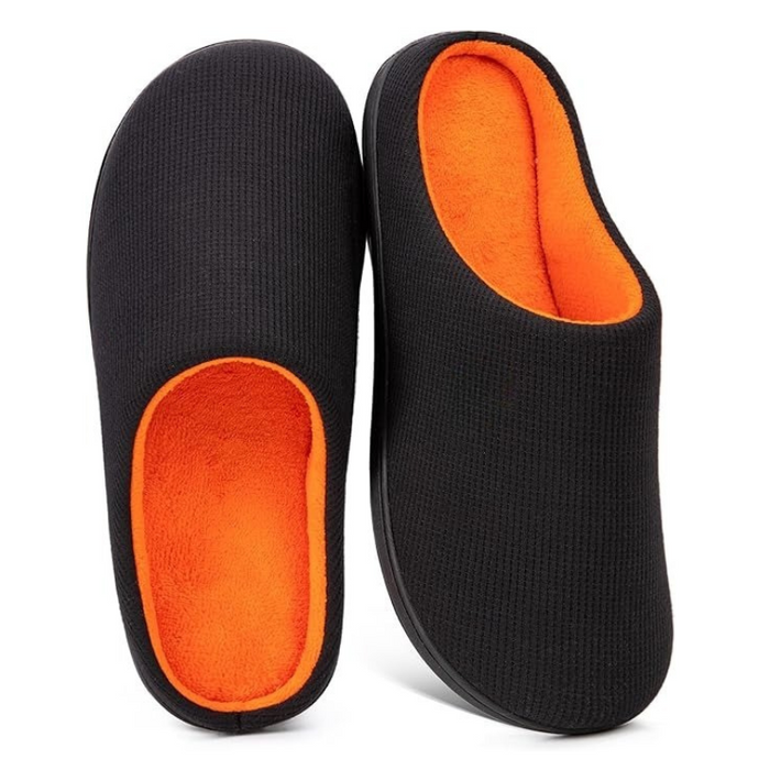 Non Slip Rubber Sole Memory Foam House Slippers