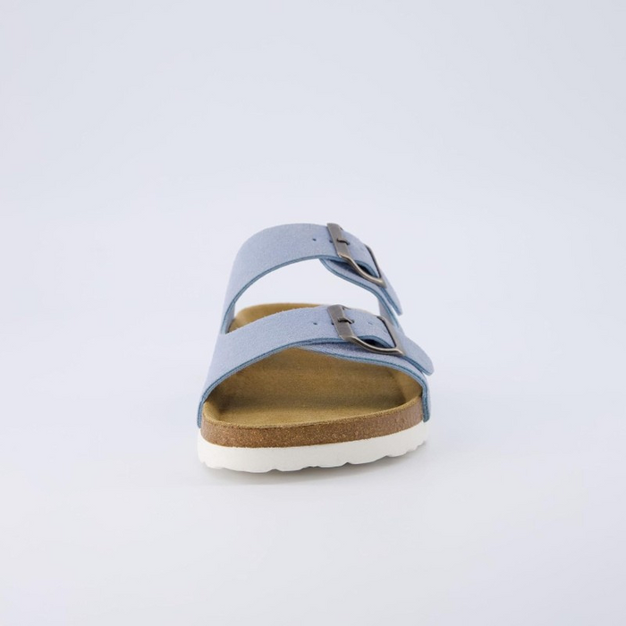 Adjustable Buckles Double Strap Cork Footbed Sandals