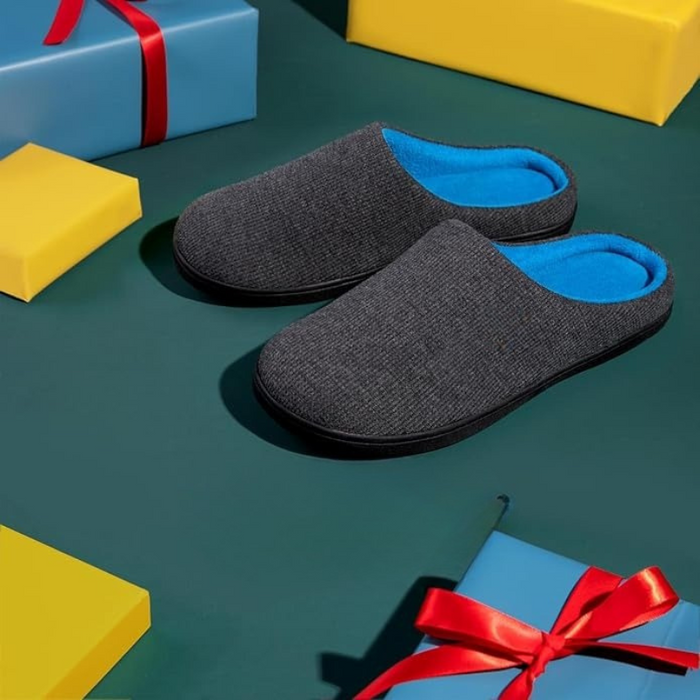 Non Slip Rubber Sole Memory Foam House Slippers