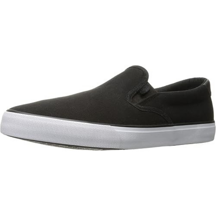 Everyday Comfort Slip On Canvas Sneakers With Contrast Sole