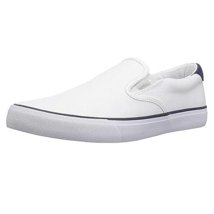 Everyday Comfort Slip On Canvas Sneakers With Contrast Sole