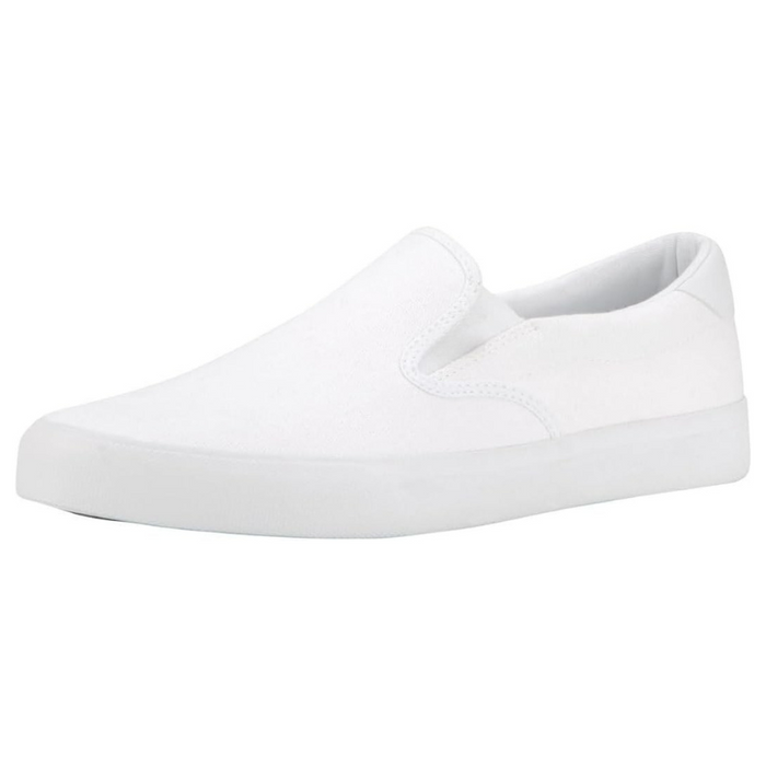 Everyday Comfort Slip On Canvas Sneakers With Contrast Sole