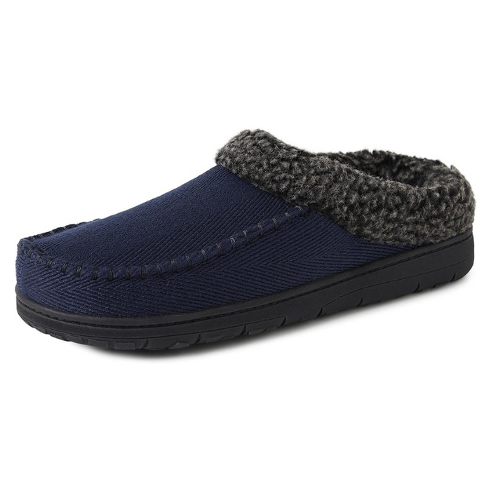Soft Lining And Stitched Pattern Indoor Slip On Slippers