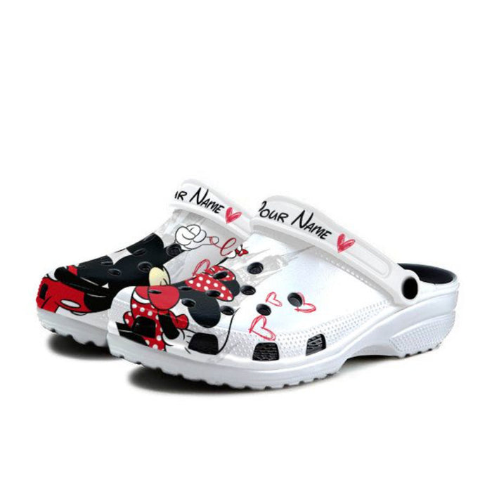 Personalized Mickey And Minnie Mouse Themed Clogs