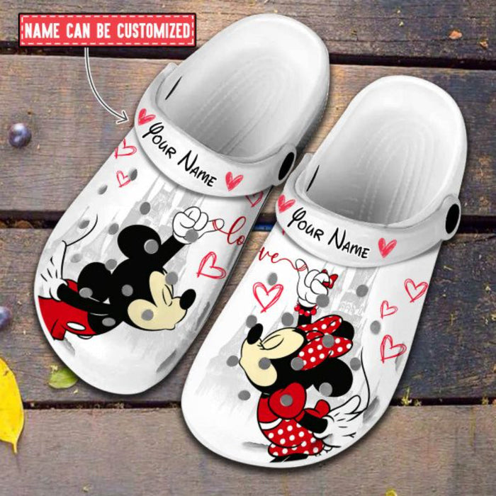 Personalized Mickey And Minnie Mouse Themed Clogs