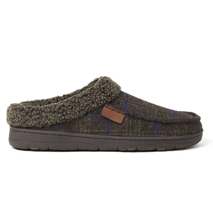 Sturdy Sole Plaid Slip On Slippers With Soft Lining