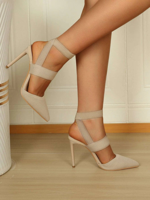 Pointed High Heel Strap Sandals