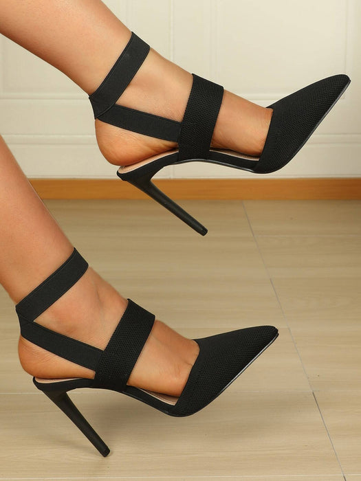 Pointed High Heel Strap Sandals