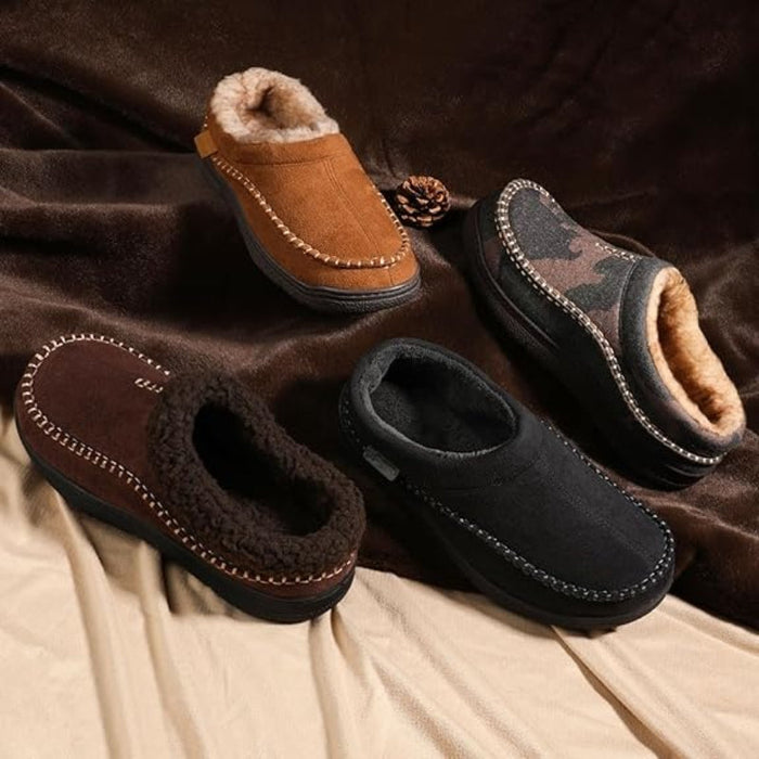 Cozy Comfort Slip On Moccasin Slippers