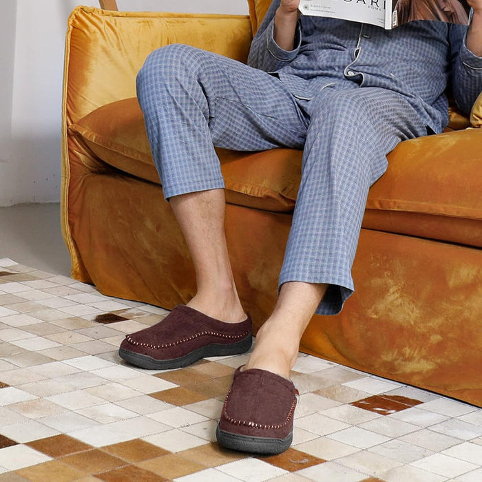 Cozy Comfort Slip On Moccasin Slippers