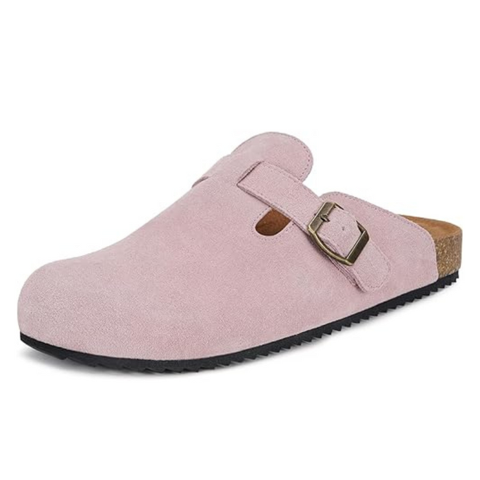Suede Mules Slip On Footbed Clogs