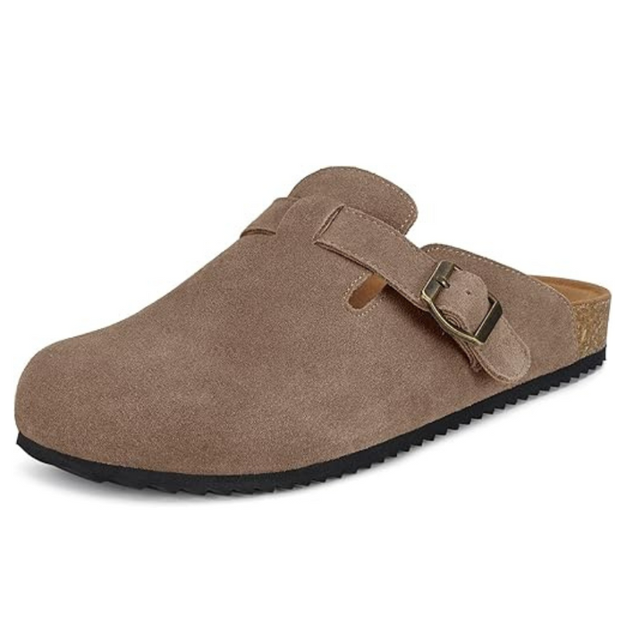 Suede Mules Slip On Footbed Clogs