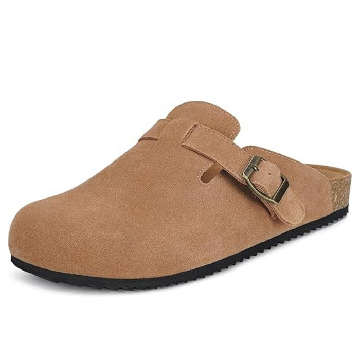 Suede Mules Slip On Footbed Clogs