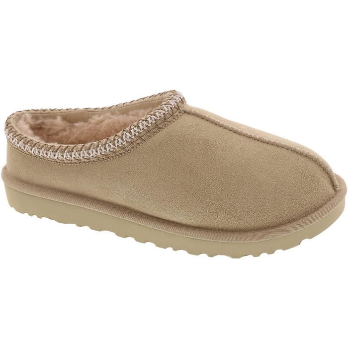 Embroidered Tasman Slip On Leather Slippers