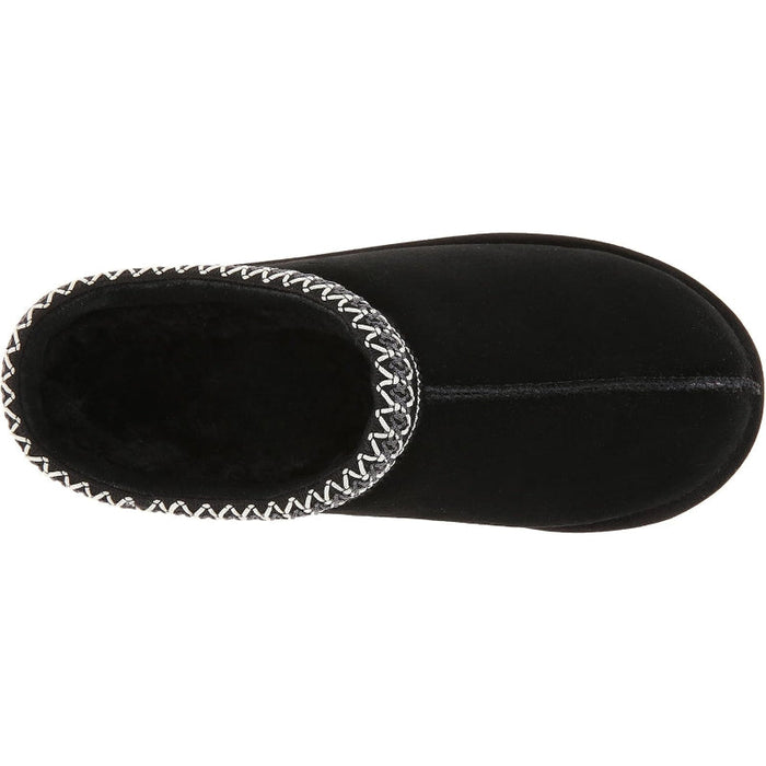 Embroidered Tasman Slip On Leather Slippers