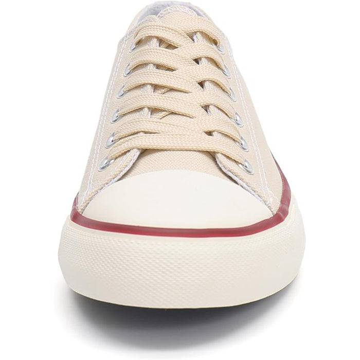 Contemporary Classic Canvas Lace Up Trainers
